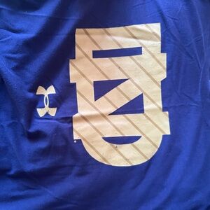 Under Armour Royal Blue Tee with Gold Graphic